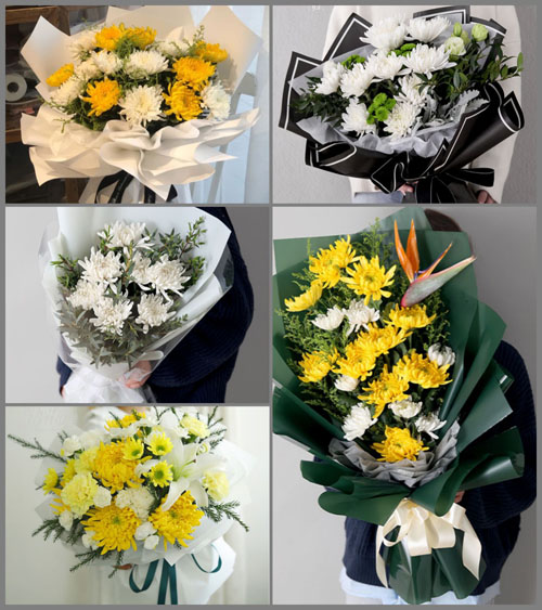 山东聊城莘县王奉镇白事花束代送